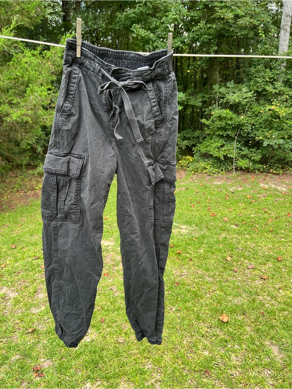 American Eagle Outfitters Cargo Jogger Pants with Drawstring